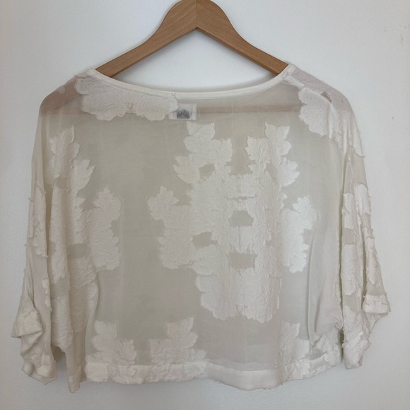 Wilfred sheer white floral top - Picture 3 of 5